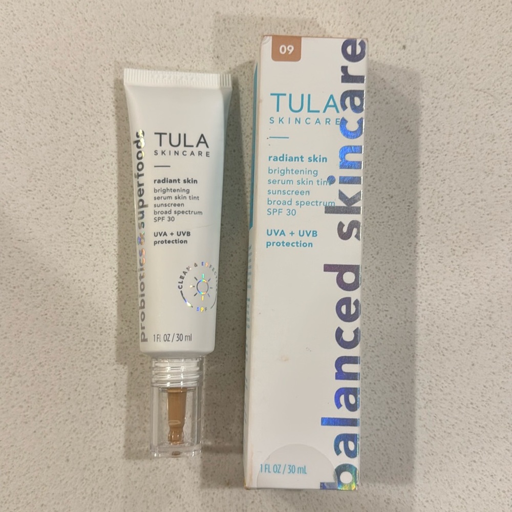 Tula Radiant Skin Tint - Shade 9 (Light-Medium Warm)